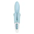 Вібратор-кролик Satisfyer Touch Me Blue, подвійний відросток, 3 потужні мотори photo 6