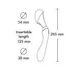 Вібромасажер Shunga Zoa Black, двосторонній photo 3