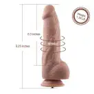 Гнучкий фалоімітатор для секс-машин Hismith 9.25″ Silicone Dildo, система KlicLok photo 3