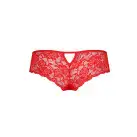 Трусики-бразилиана из цветочного кружева Raja Thong red L/XL - Passion photo 6