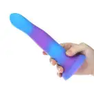 Фалоімітатор, що світиться в темряві, ADDICTION Rave 8″ Glow in the Dark Dildo Blue Purple, 20,3 см photo 5