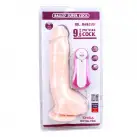 Вибромассажер MR.MARCUS 9.9 Vibrating Dildo/PVC+ABS Flesh  photo 4