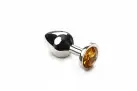 Анальная пробка утяжеленная, Silver Citrine, M photo 1