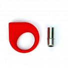 Ерекційне кільце з вібрацією TLC Hard-on Vibrating Silicone Cock Ring photo 3