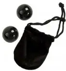 Вагинальные шарики XL BENWA BALLS BLACK  (3,2см) photo 1