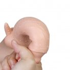 Гибкий вибратор с подогревом Leten SOLDIER REALISTIC с фактурным отростком photo 4