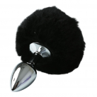 Анальная пробка Sportsheets - Midnight Metal Bunny Plug photo 1