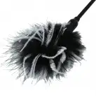 Метелочка Sex And Mischief - Whip & Tickle Blck/White photo 3