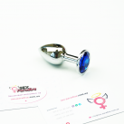 Маленька анальна пробка з кристалом 7,5смХ2,7см photo 3