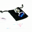 Маленька анальна пробка з кристалом 7,5смХ2,7см photo 5