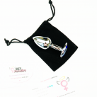 Маленька анальна пробка з кристалом 7,5смХ2,7см photo 4