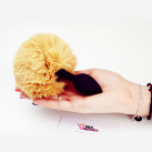 Силіконова анальна пробка з хвостиком 7.5смХ2.7см photo 3