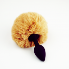 Силіконова анальна пробка з хвостиком 7.5смХ2.7см photo 1