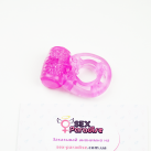 Силіконове кільце-метелик на пеніс з вібрацією 1,5смХ3,5см photo 3