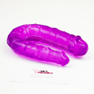 Подвійний фалоімітатор, силікон - 28смХ3,1см photo 3