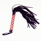 Флогер еко-шкіра з кристалами на ручці - 46 см photo 1