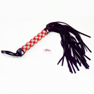 Флогер еко-шкіра з кристалами на ручці - 46 см photo 4