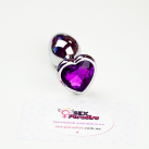 Металева анальна пробка сердечко, 7смХ2.8см (1шт.) photo 16