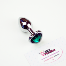 Металева анальна пробка сердечко, 7смХ2.8см (1шт.) photo 8