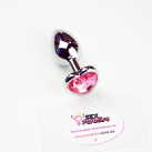 Металева анальна пробка сердечко, 7смХ2.8см (1шт.) photo 11