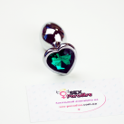 Металева анальна пробка сердечко, 7смХ2.8см (1шт.) photo 7