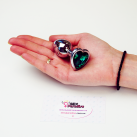 Металева анальна пробка сердечко, 7смХ2.8см (1шт.) photo 9