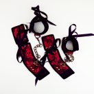 Вінтажний БДСМ комплект наручники + поножі photo 1