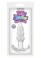 Анальна пробка Jelly Rancher T-plug Ripple, 7,6х3,2 см photo 2