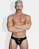 Tom of Finland Leather Jock Strap - труси чоловічі photo 5