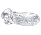 Size Matters Realistic Clear Penis Enhancer and Ball Stretcher - насадка, 20х4,5 см. photo 2