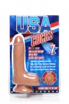 7 Inch Ultra Real Dual Layer Suction Cup Dildo - Medium Skin Tone фалоімітатор 15х4.5 см. photo 6