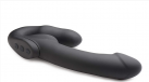 Evoke Rechargeable Vibrating Silicone Strapless Strap On - страпон 24.7х4 см., черный photo 4