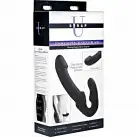Evoke Rechargeable Vibrating Silicone Strapless Strap On - страпон 24.7х4 см., черный photo 8