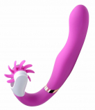 Стимулятор - G-Licker 12X Silicone Vibe with Clitoral Stimulation  15х3.8 см. photo 1