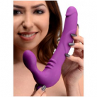 Страпон-Royal Revolver Vibrating Strapless Silicone Strap On Dildo 24.7х3.8 см. photo 1