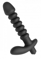 Prostatic Play Quest Ribbed Silicone Prostate Vibe - анальный вибратор, 14х3.6 см. photo 1