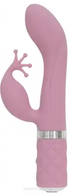 Розкішний вібратор PILLOW TALK - Kinky Pink з кристалом Сваровські photo 1