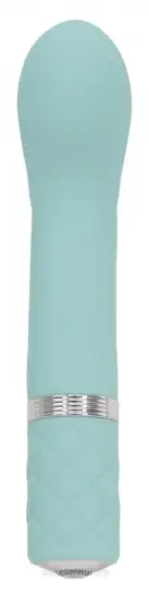 Розкішний вібратор PILLOW TALK - Racy Teal з кристалом Сваровські photo 2