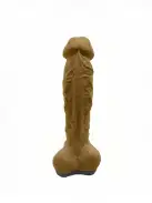 Крафтовое мыло-член с присоской Чистый Кайф Brown size XL photo 3