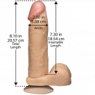 Фалоімітатор Doc Johnson The Realistic Cock 8 inch White - PVC photo 2