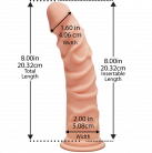 Фалоімітатор Doc Johnson The D - Ragin D - 8 Inch Without Balls - ULTRASKYN photo 2