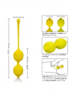Scala Kegel Training Set Lemon вагінальні кульки, 9.5х3.25 см photo 4