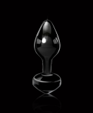 Pipedream Icicles No.44 - скляна анальна пробка, 6,5х2,5 см photo 2