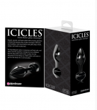 Pipedream Icicles No.44 - скляна анальна пробка, 6,5х2,5 см photo 4