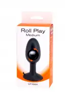 Seven Creations Roll Play Medium - анальная пробка с шариком внутри, 8,8х3,5 см photo 2