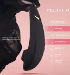 Вакуумний кліторальний стимулятор Womanizer Premium Black photo 8