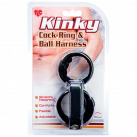 Topco Sales Kinky Cock Ring & Ball Harness - подвійне ерекційне кільце, 3.8 см photo 5