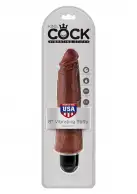 Реалістичний вібратор King Cock 8 '' Vibr Stiffy, 21х6 см, коричневий photo 3