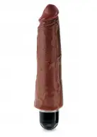 Реалістичний вібратор King Cock 8 '' Vibr Stiffy, 21х6 см, коричневий photo 1