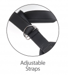 Pipdream Harness 7 Two Cocks One Hole - страпон с двойным фаллоимитатором, 17,8х4,5 см photo 5